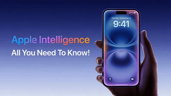 Apple-Intelligence Apple Intelligence interface on iPhone showcasing AI integration in iOS and macOS