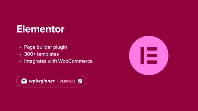 Build-Homepage-with-Elementor Elementor plugin features overview with WooCommerce integration and 300+ templates