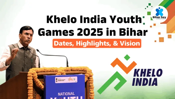 Khelo India Youth Games 2025 Bihar's Historic Performance and Maharashtra's Hat-Trick Victory "Athletes celebrating at the Khelo India Youth Games 2025 closing ceremony in Patna, Bihar"