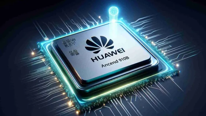 huawei-ai-processor Huawei Ascend 910B AI processor chip designed to rival Nvidia in artificial intelligence hardware.