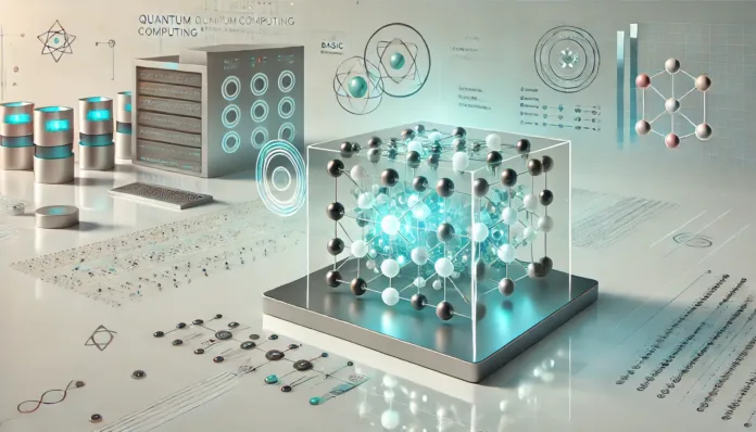 Quantum Computing the Next Frontier in Technology Quantum computing processor and atomic model showcasing futuristic data processing technology