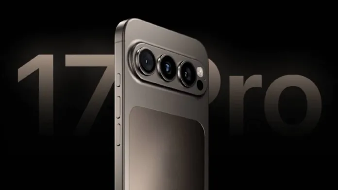 Close-up of iPhone 17 Pro triple-lens camera design revealed at WWDC 2025