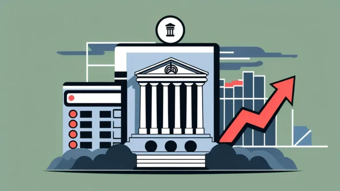RBI Reverse Repo Auction 2025 Illustration showing Reserve Bank of India building with currency symbols, representing ₹1 lakh crore reverse repo auction to drain liquidity in 2025.